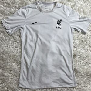 Liverpool FC Nike Dri Fit Football Soccer White #6 Training Shirt Youth Size L